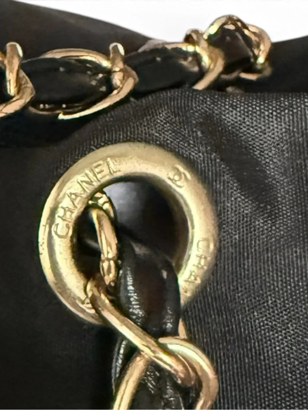 Authentic Chanel Beaute Black Nylon VIP Gift Tote Bag 90s